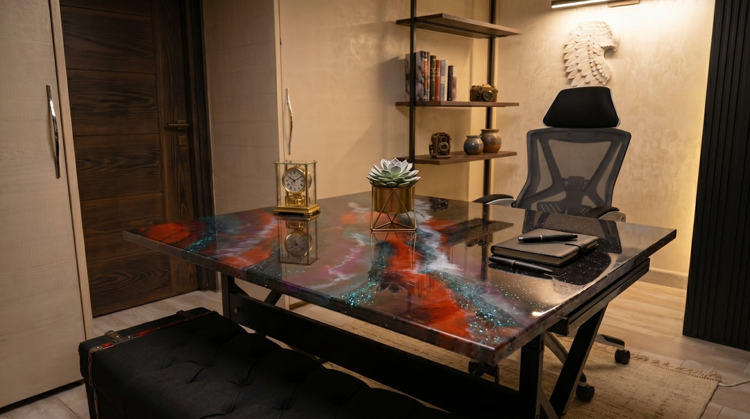 Luxury Epoxy Resin Executive Desk