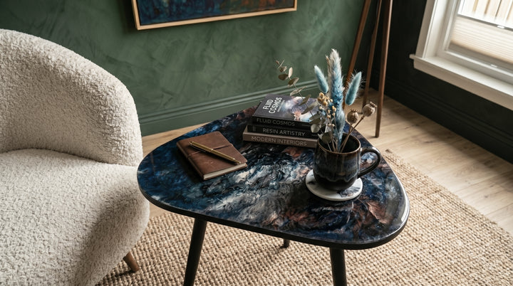 Modern Resin Accent Table