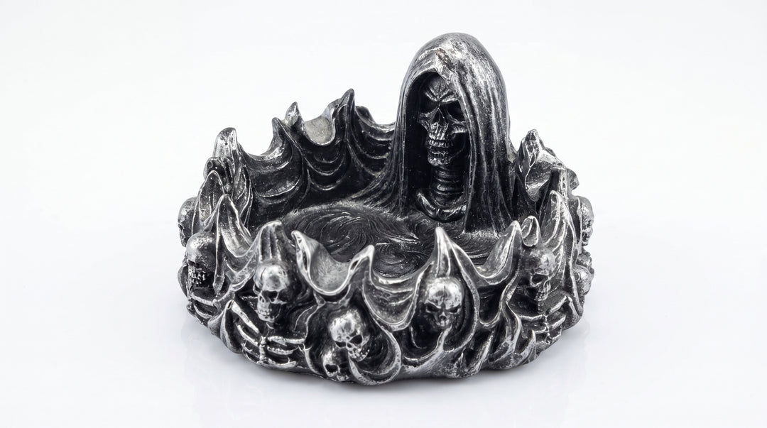 Antique Silver Decorative Resin Dish