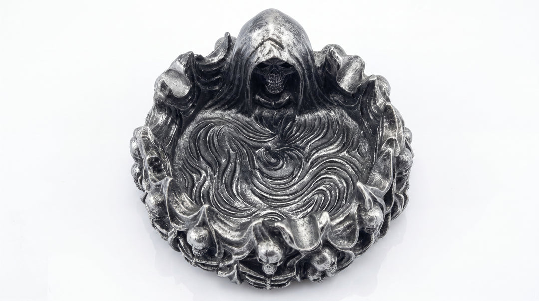 Antique Silver Decorative Resin Dish