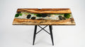 River Resin Console Table