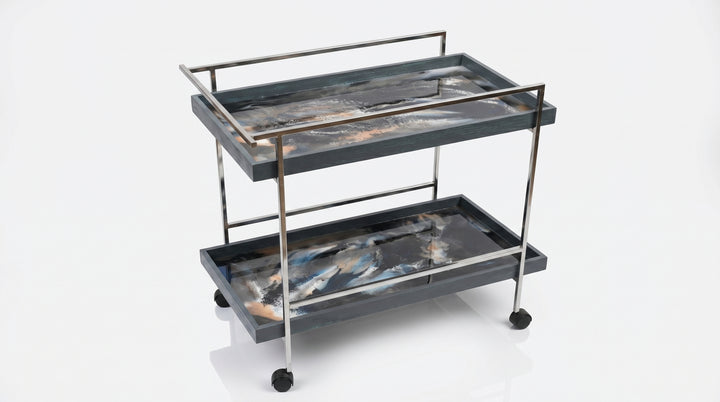 Luxury 2-Tier Serving Trolley