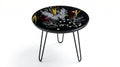 Round Floral Resin Coffee Table